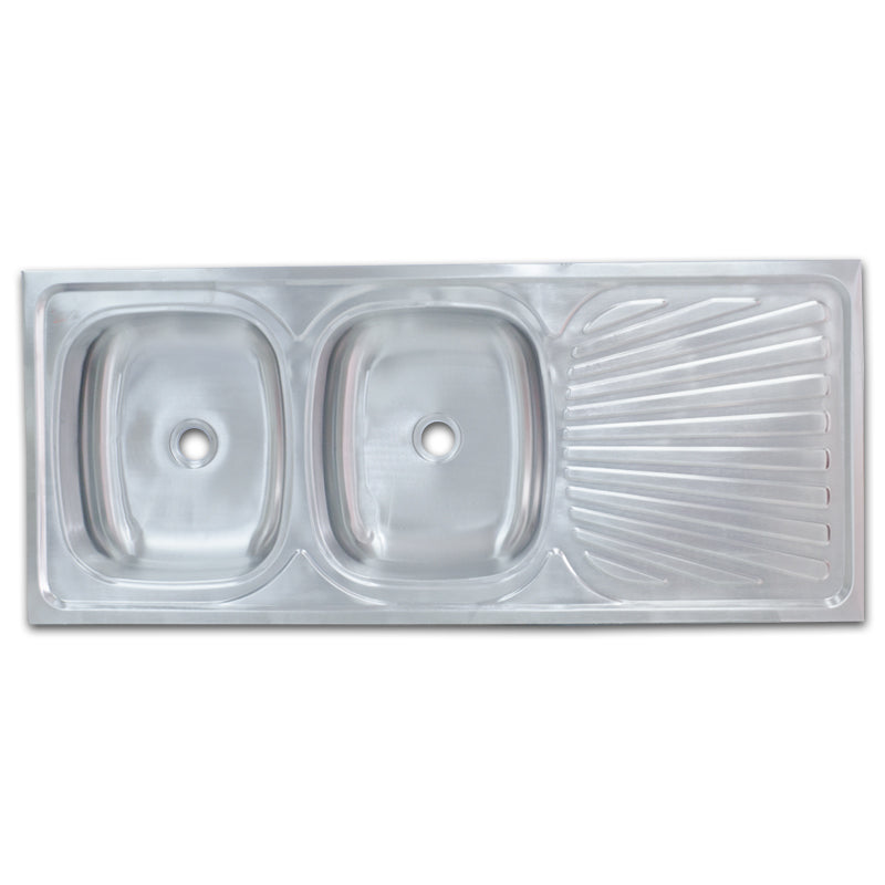 Inset Drop In Double End Bowl Sink