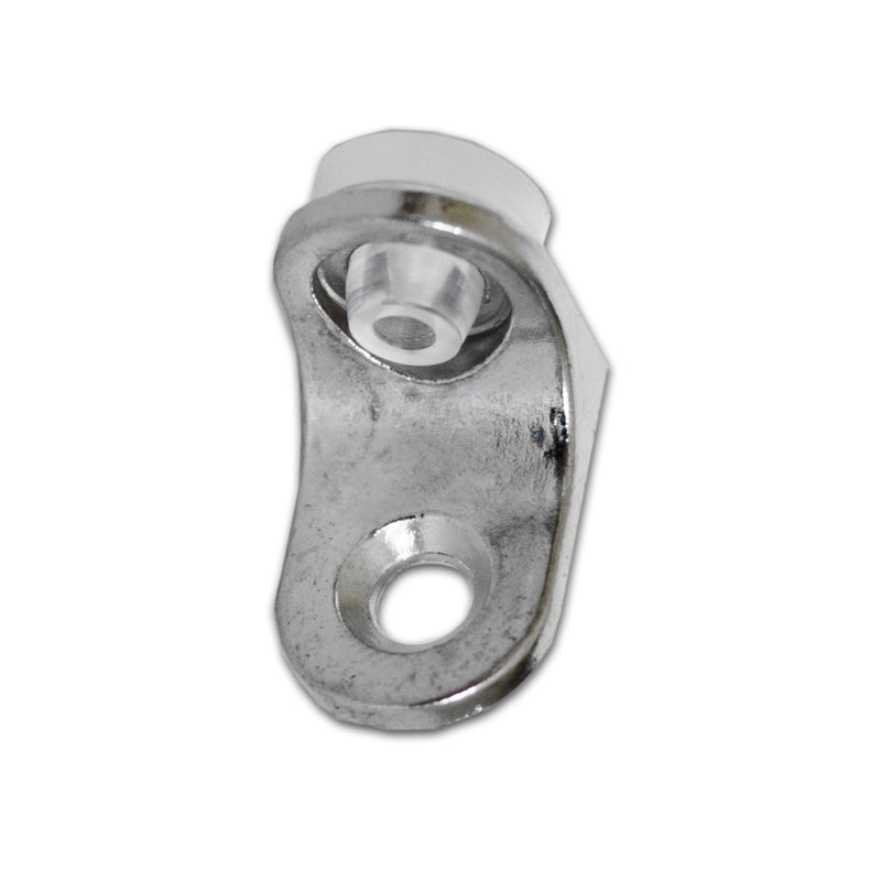 Shelf studs with suction and screw hole for glass
