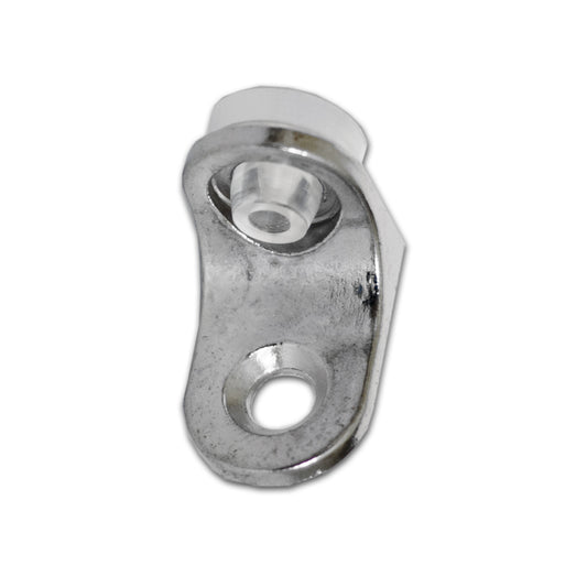 Shelf studs with suction and screw hole for glass