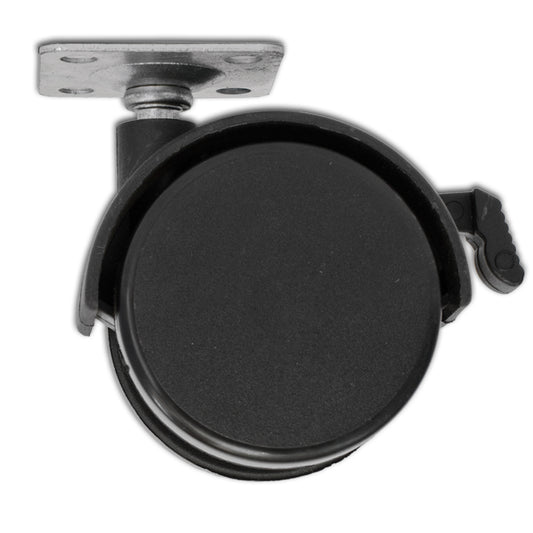 50mm Nylon Twin Castor with Brake