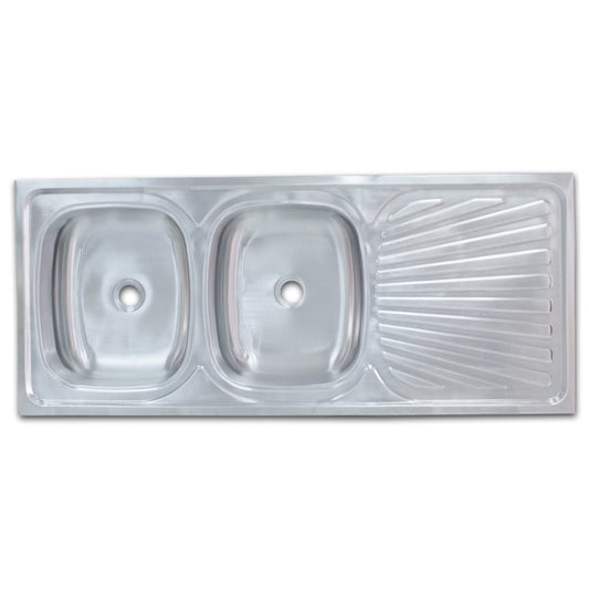 Inset Drop In Double End Bowl Sink