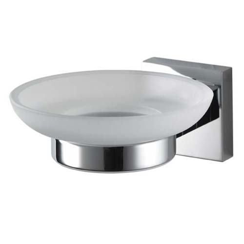 SOAP HOLDER ZINC ALLOY WITH GLASS