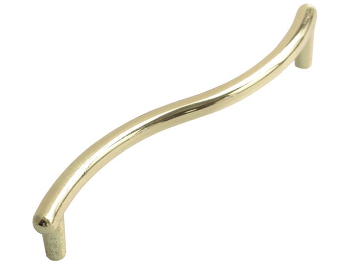 S-BEND 128mm POLISHED BRASS