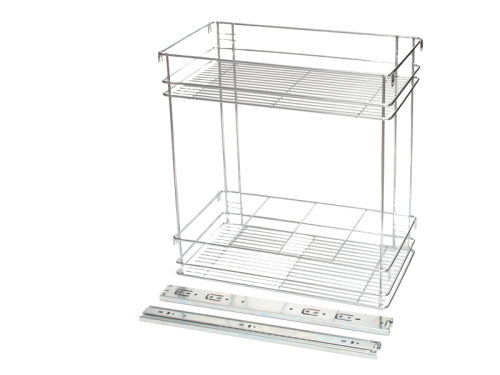 BASKETS- 2 TIER PULL OUT - 300mm-SIDE MT CP